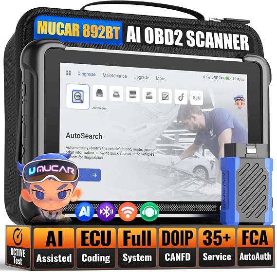 MUCAR 892BT AI Bi-Directional OBD2 Scanner Diagnostic Tool