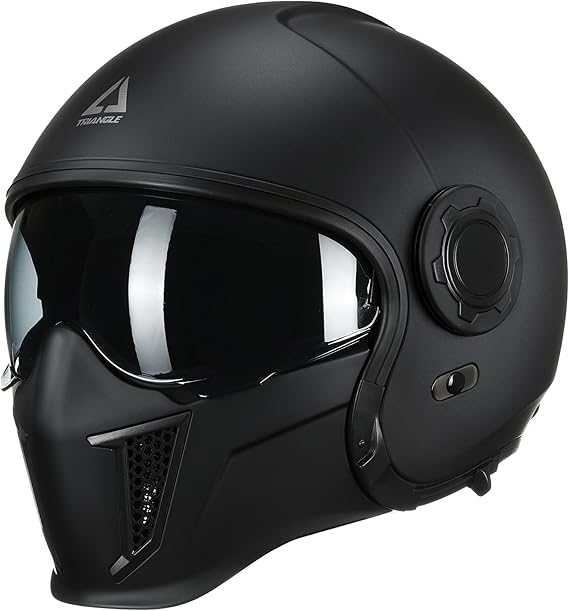 TRIANGLE Convertible Full Face Motorcycle Helmet DOT Approved for Men Women