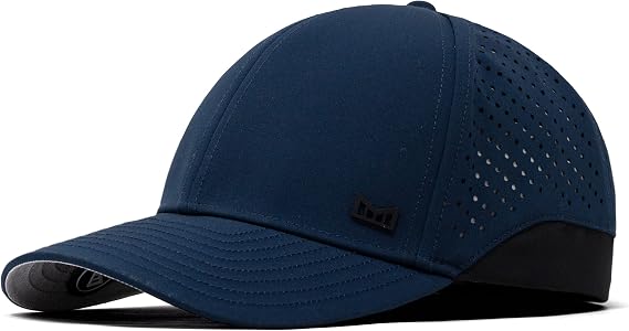 melin MFLX Hydro, Performance Fitted Hat, Water-Resistant Baseball Cap for Men & Women, Navy