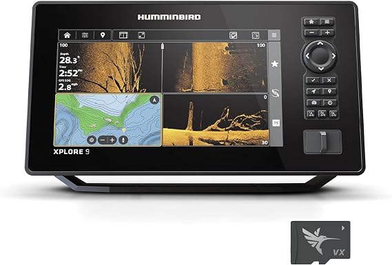 Humminbird XPLORE Series GPS Fish Finder MEGA Side Imaging& HD Touchscreen Display
