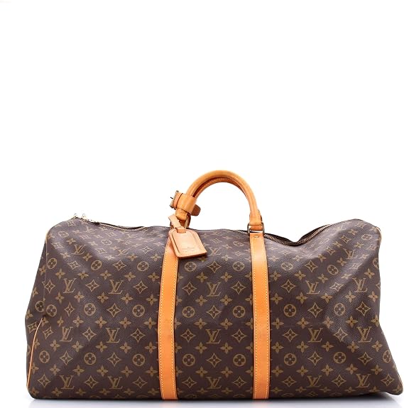 Pre-Loved Keepall Bag 60, Brown
