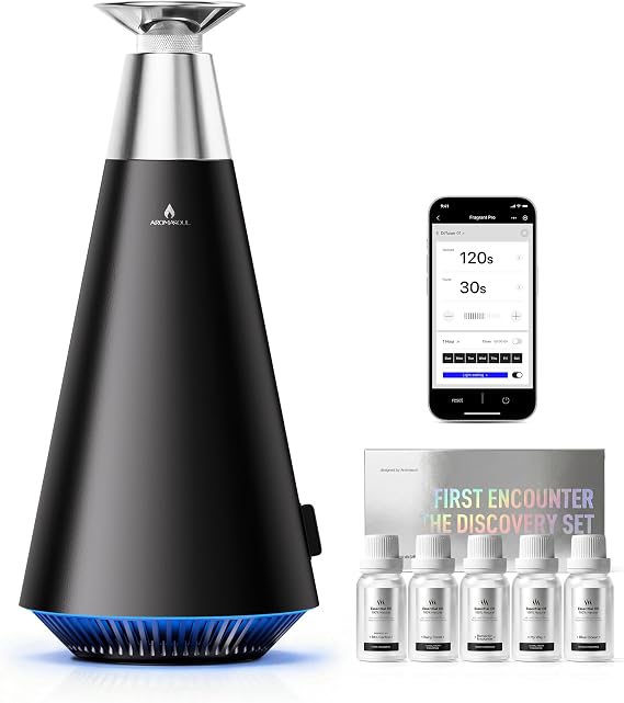 AROMASOUL Alloy Edition Scent Machine, HotelGrade Waterless Diffuser
