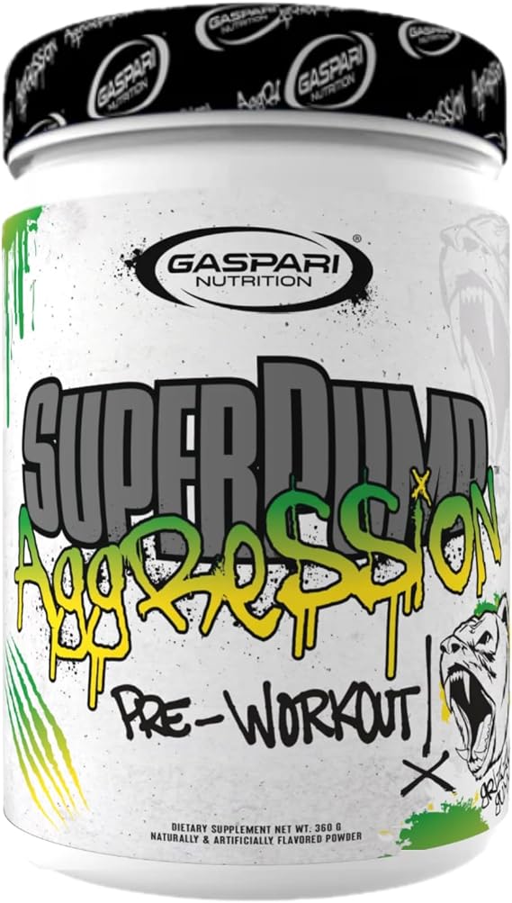Gaspari Nutrition SuperPump Aggression Pre-Workout: Energy, Focus, Endurance and Recovery, with Creatine and Caffeine (40/20 Servings, Grizzly Gummy)