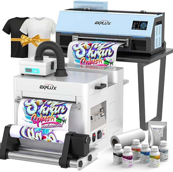 EXPLUX A3 DTF Printer XP600 Printhead C13 Bundle with Shaker Dryer