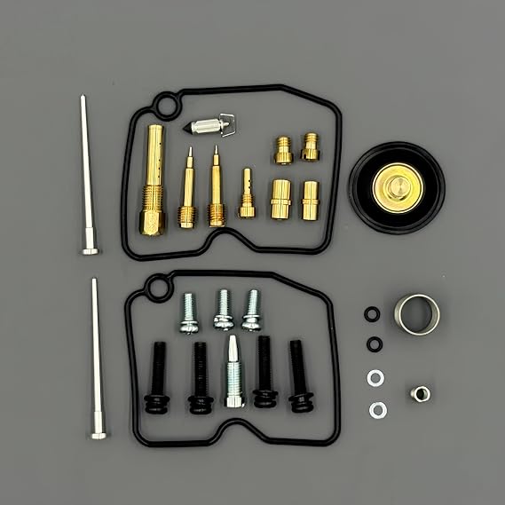 Carburetor Rebuild Kit for Arctic Cat 400 500 4x4 Auto 2004-2007 | ATV Carb Repair Replacement Set Main Jet #142#148 Pilot Jet #45