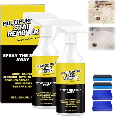 Multi Purpose Stain Remover,All Purpose Cleaner Spray,Powerful Cleaner for Kitchens,Floors, Toilets,and Cars Quick-acting Formula Effectively Removes Hard Water Stain