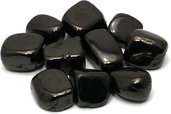 CrystalAge Jet Tumble Stone (20-25mm) - Pack of 10