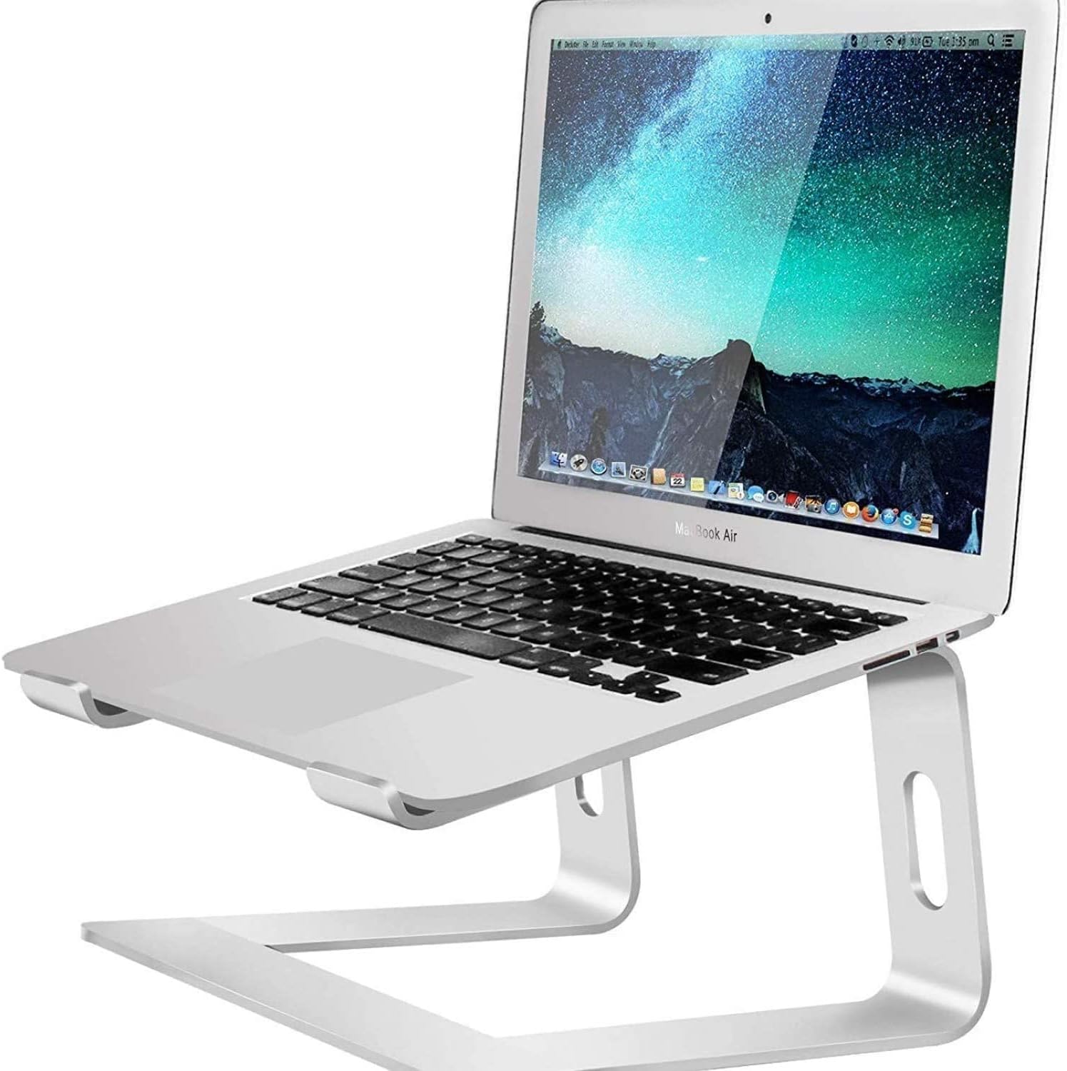 Hobimtek M5 Aluminum Ergonomic Folding Macbook Computer Stand Computer Booster 10 –17 inch