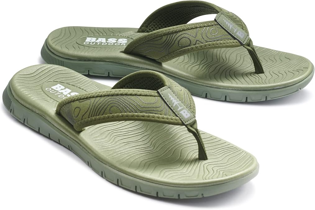 Bass Outdoor Men's Shoe Topo Thong Sandal,deep Lchn Gn, 75
