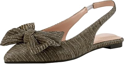 Bandolino Womens Simona Ballet Flat, Bronze 750, 8