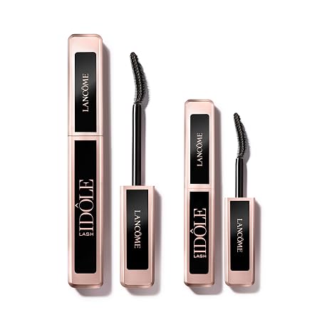 Lancome Lash Idole Lash-Lifting & Volumizing Black Mascara Duo - For Volumized, Lengthened & Lifted Lashes - Full Size & Travel Size Mascara Set