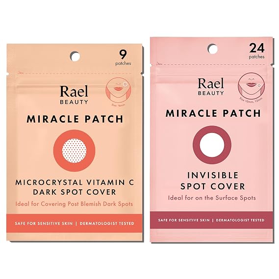 Rael Miracle Bundle - Microcrystal Dark Spot Cover (9 Count), Invisible Spot Cover (24 Count)