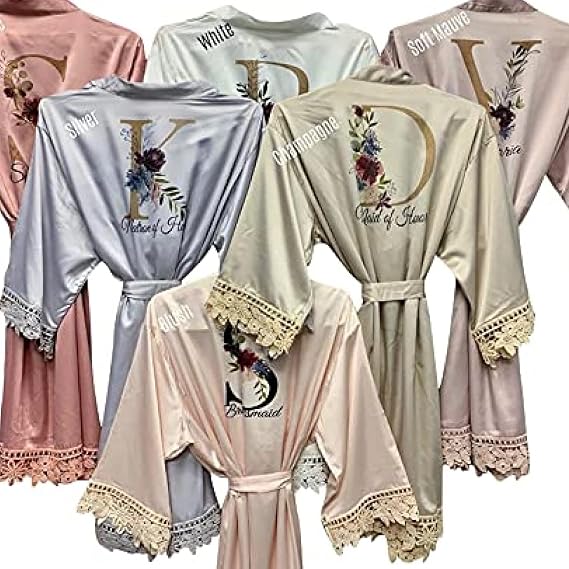 Personalized Bridesmaid Robes Customized