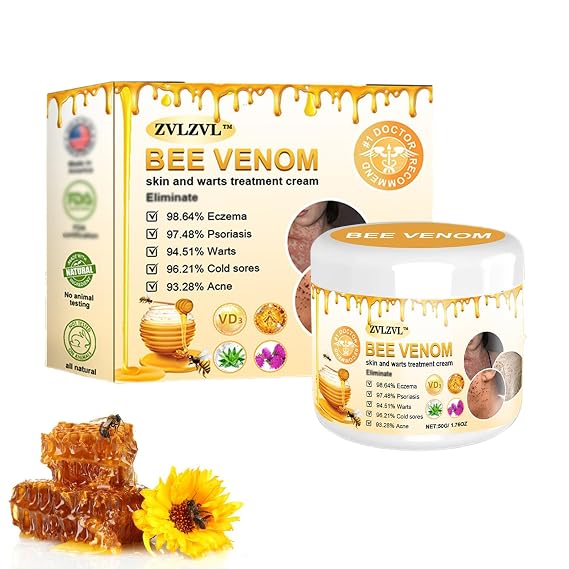 Bee Venom Treatment Cream, Professional Bee Venom Cream, Bee Venom Repair Cream for All Skin Types (1 Bottle)