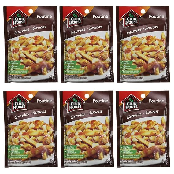 Club House Poutine Gravy Mix 42g/1.5 oz, 6 Pack