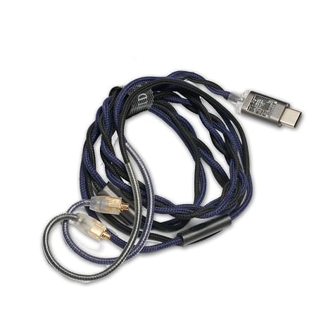 Hidizs ST2 IEM Cable USB-C, ESS ES9218AC Pro DAC Chip, in-Line Control, HD Mic, Hi-end OFC Cables, MMCX, 1.5 m Earbud Extension Cord for in Ear Monitor Wired
