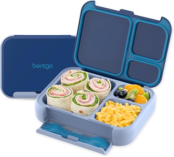 Bentgo Kids Stow & Go Leak-Proof Lunch Box with Built-In Utensil