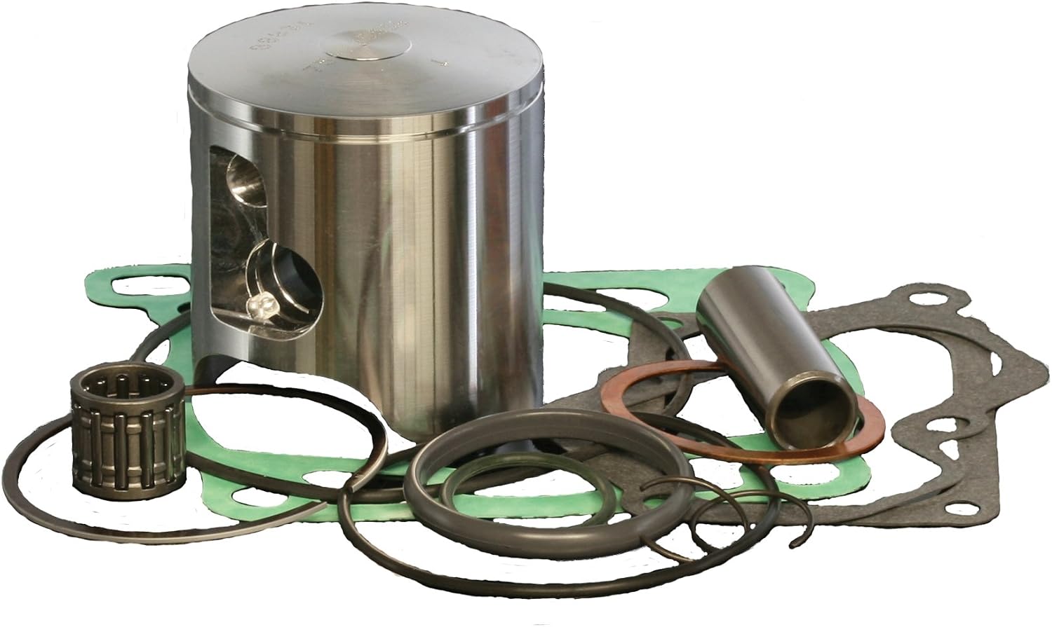 Wiseco PK1288 66.40 mm 2-Stroke Motorcycle Piston Kit with Top-End Gasket Kit, Silver