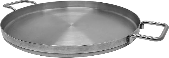 Prolinemax Stainless Steel Flat Comal Griddle Pan Cookware 16 inch