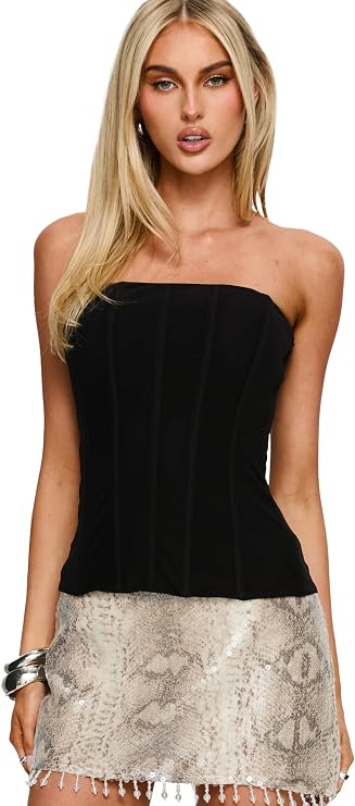 Princess Polly Women's Strapless Corset Top