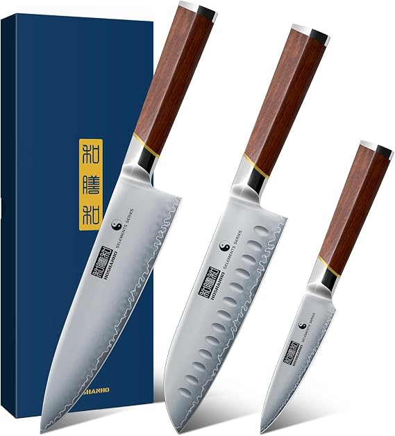 HOSHANHO Knife Set 3-Piece Ultra Sharp Kitchen Knife Set