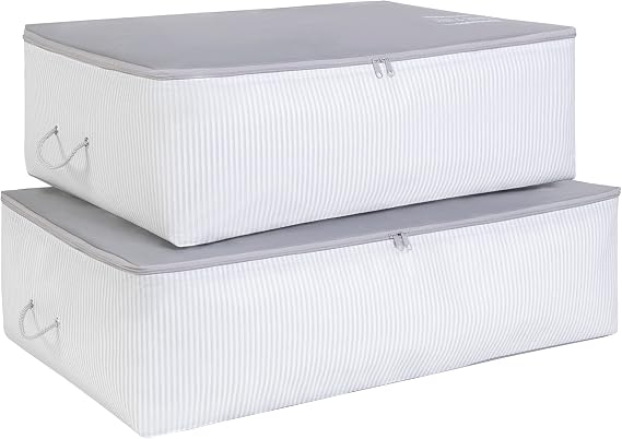 Ocean Home Textile 2'li Gri Renk Stuff & Things Baza Altı Hurç Set