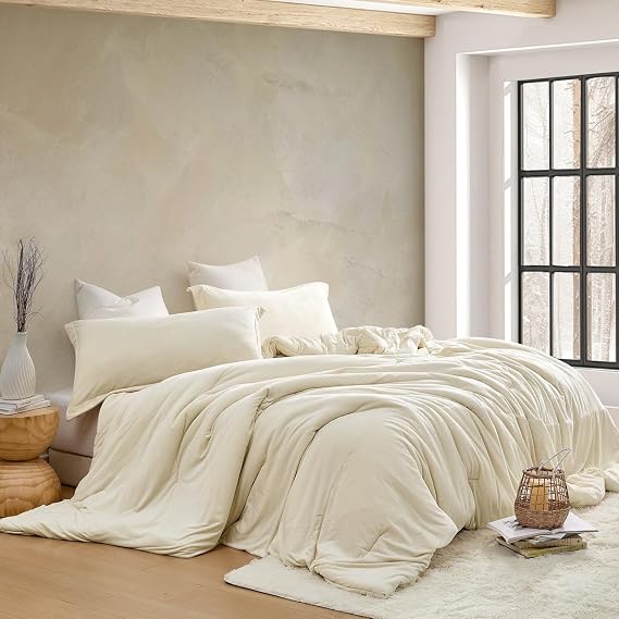 Byourbed Love Thick - So Smooth Coma Inducer Oversized Queen Comforter Set | Custard Cream