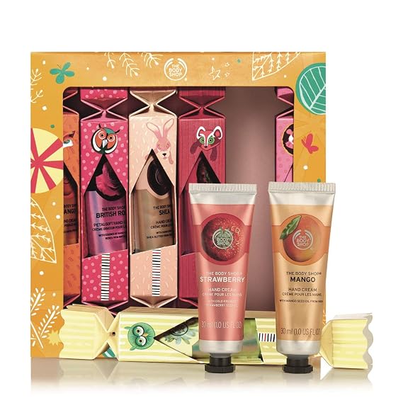 The Body Shop Spread The Love Hand Creams Gift Set, 6pc Set of Paraben-Free Hand Creams