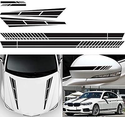 Elliot Jonah 6X Stripe Vinyl Decal Sticker Graphics Car Side Body Hood Cover Rearview Mirror