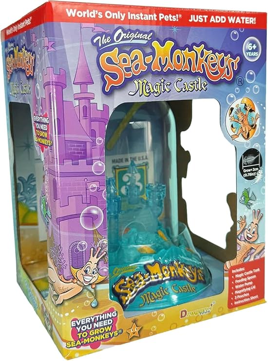 The Original Sea Monkeys - Magic Castle - Grow Your Own Pets Science Kit- Includes Eggs, Food, and Water Purifier (Packaging May Vary)