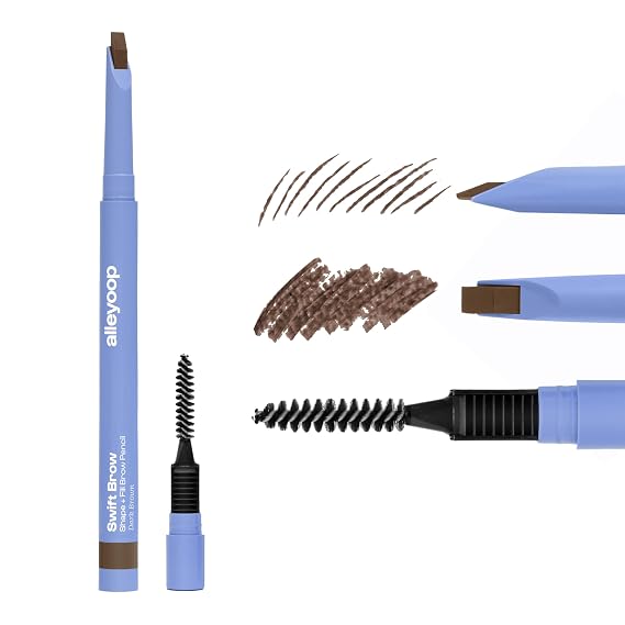 Alleyoop Swift Brow Shape + Fill Eyebrow Pencil, Sharpener, Dark Brown