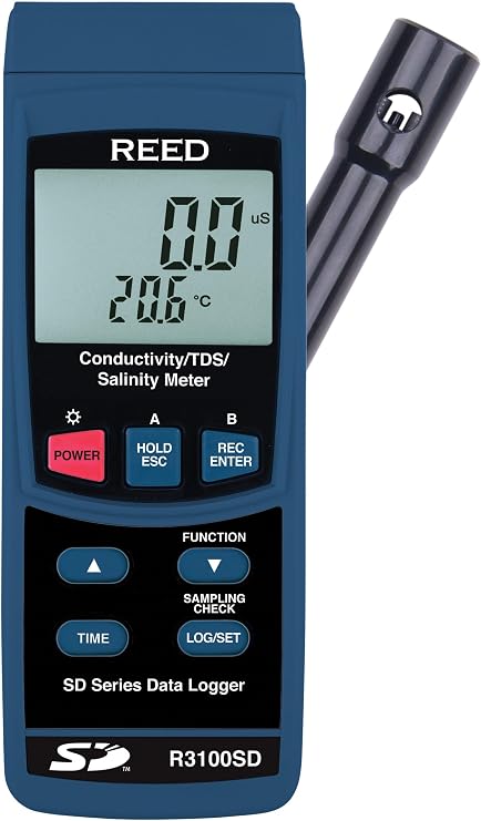 REED Instruments R3100SD Data Logging Conductivity/TDS/Salinity Meter