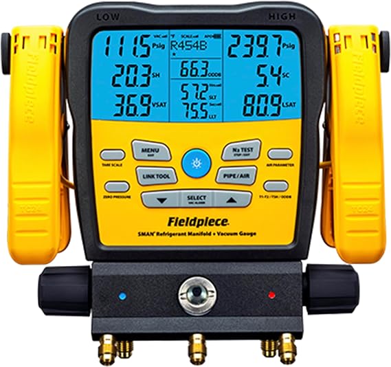 Fieldpiece SM380V SMAN manifolds, black