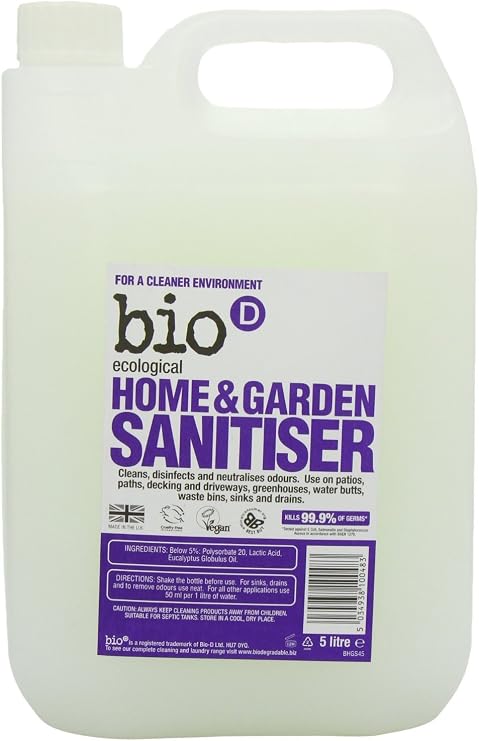 bio-d home and garden sanitiser, 5 L