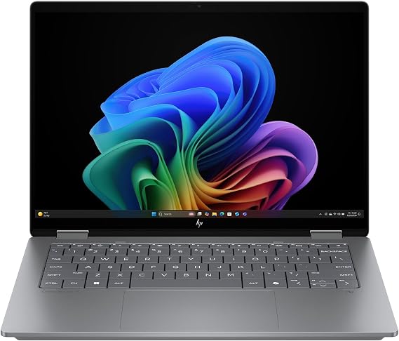 HP OmniBook X Flip NGAI 14-FM0001NA | Intel Core Ultra 7 256V Processor | 16GB RAM | 1TB SSD | 14-Inch Touchscreen | Windows 11 Home | 2-in-1 Convertible Laptop