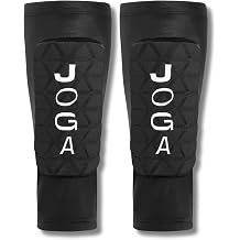 JOGA Shin Pad Sleeves | Ultra-Lightweight Football Shin Pads with Built-In Sleeve | Non Slip Shin Guards with Impact-Hardening Foam | Breathable Shin Pad Sock for Training & Matches