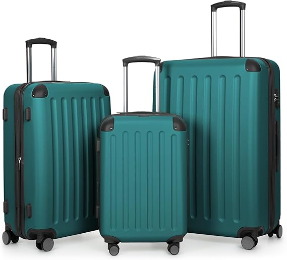 Hauptstadtkoffer - Spree - Luggage Suitcase Hardside Spinner Trolley Expandable, Aqua Green, set, Luggage Set