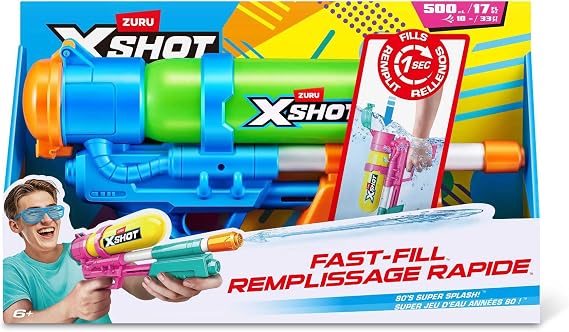 X-Shot レトロウォーターガン 500ml - 1個。