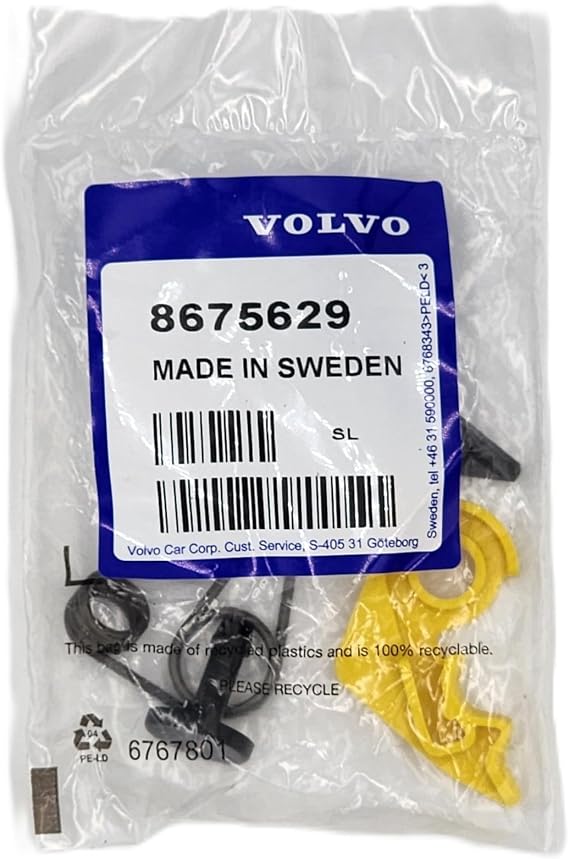 Volvo Genuine Gear Shift Claw Repair Kit, 8675629-OEM, Alloy Steel, Black