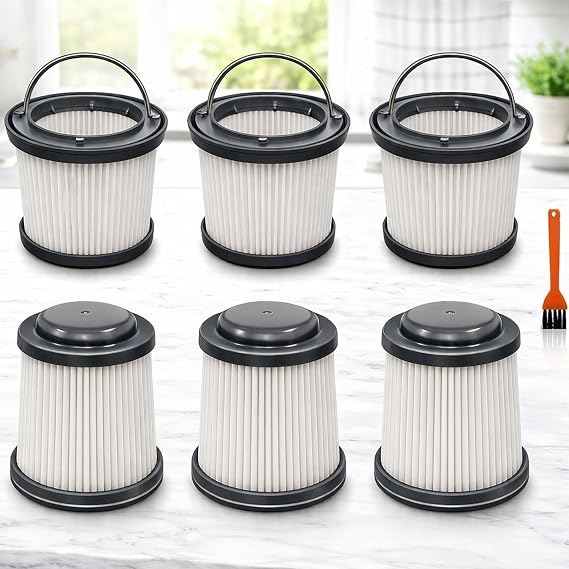Podoy PVF110 Handheld Vacuum Filter Replacement, 6 Pack