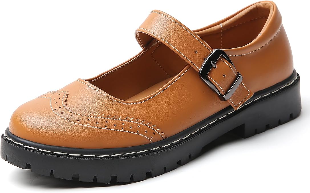 Mary Jane Shoes Women Platform Non-Slip Casual Dress School Shoes