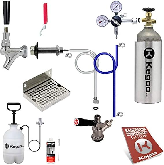 Kegco 3PUCK-5T Kegerator Kit, 1-Tap, Chrome