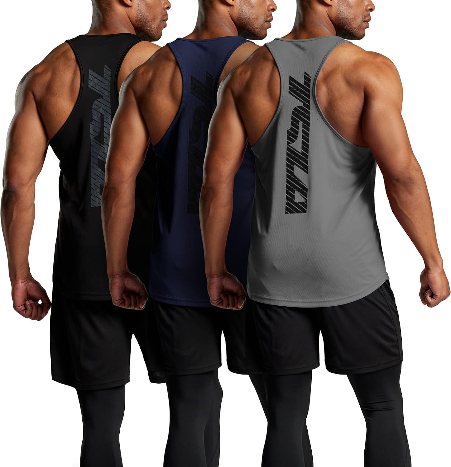 TESLA Mens Tank Top UV Protection, Sweat Wicking, Ultra Lightweight No Sleeves Singlet Sleeveless Shirt Training Running Wear Sportswear Track and Field Large Sizes Available