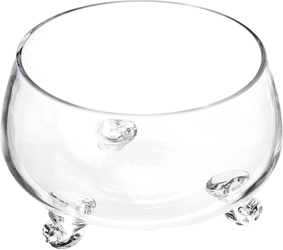 8"Dx4.5" clear Footed Bowl
