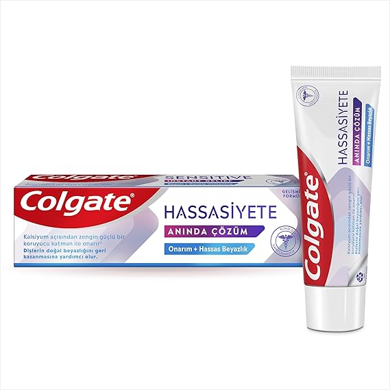 Colgate Hassasiyete Anında Çözüm Onarım + Hassas Beyazlık Diş Macunu 75 ml