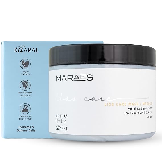 Kaaral Maraes Liss Care Mask - Vegan, pH Balanced, Paraben-Free - 500 ml