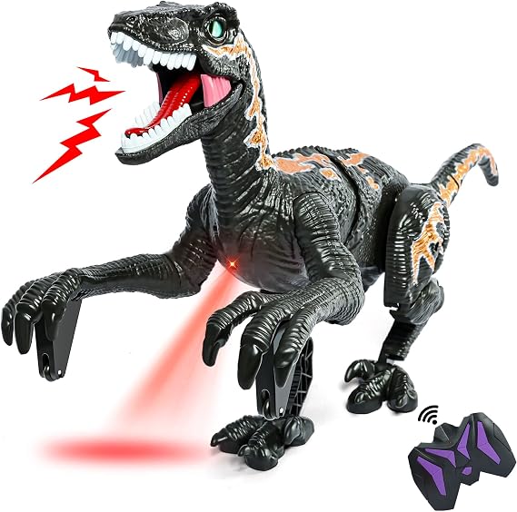 Large Remote Control Velociraptor Dinosaur Toy for Kids