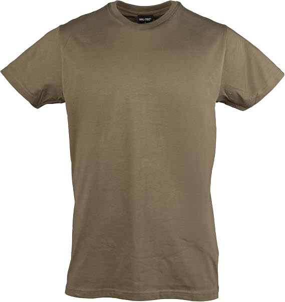 Miltec US Style BDU T-Shirt - Coyote/Olive Green (Medium)