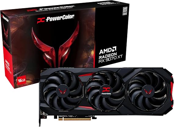 Power Color AMD Radeon RX9070XT 16G-E/OC Graphics Board GDDR6 16GB Red Devil Power Color