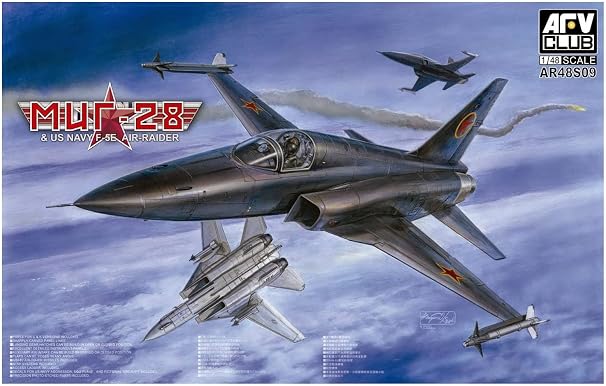 AFV48S09 1:48 AFV Club MiG-28 / F-5E Tiger II US Navy Air Raider [MODEL BUILDING KIT]